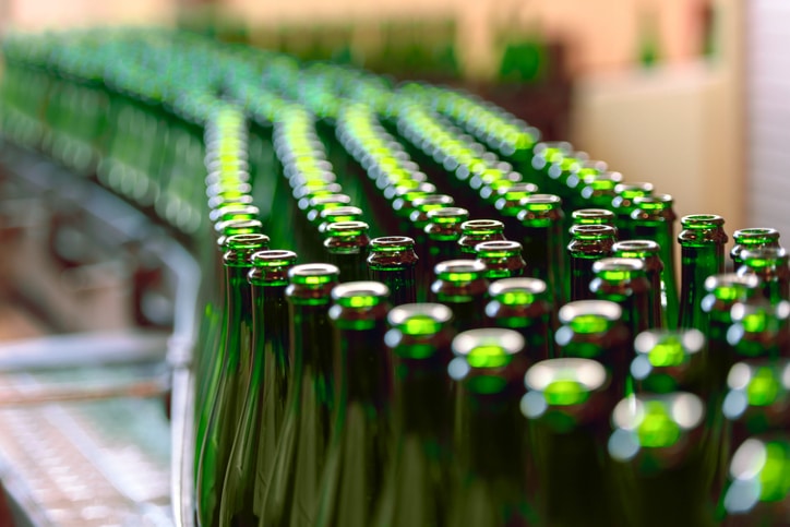 bottles-in-a-brewery