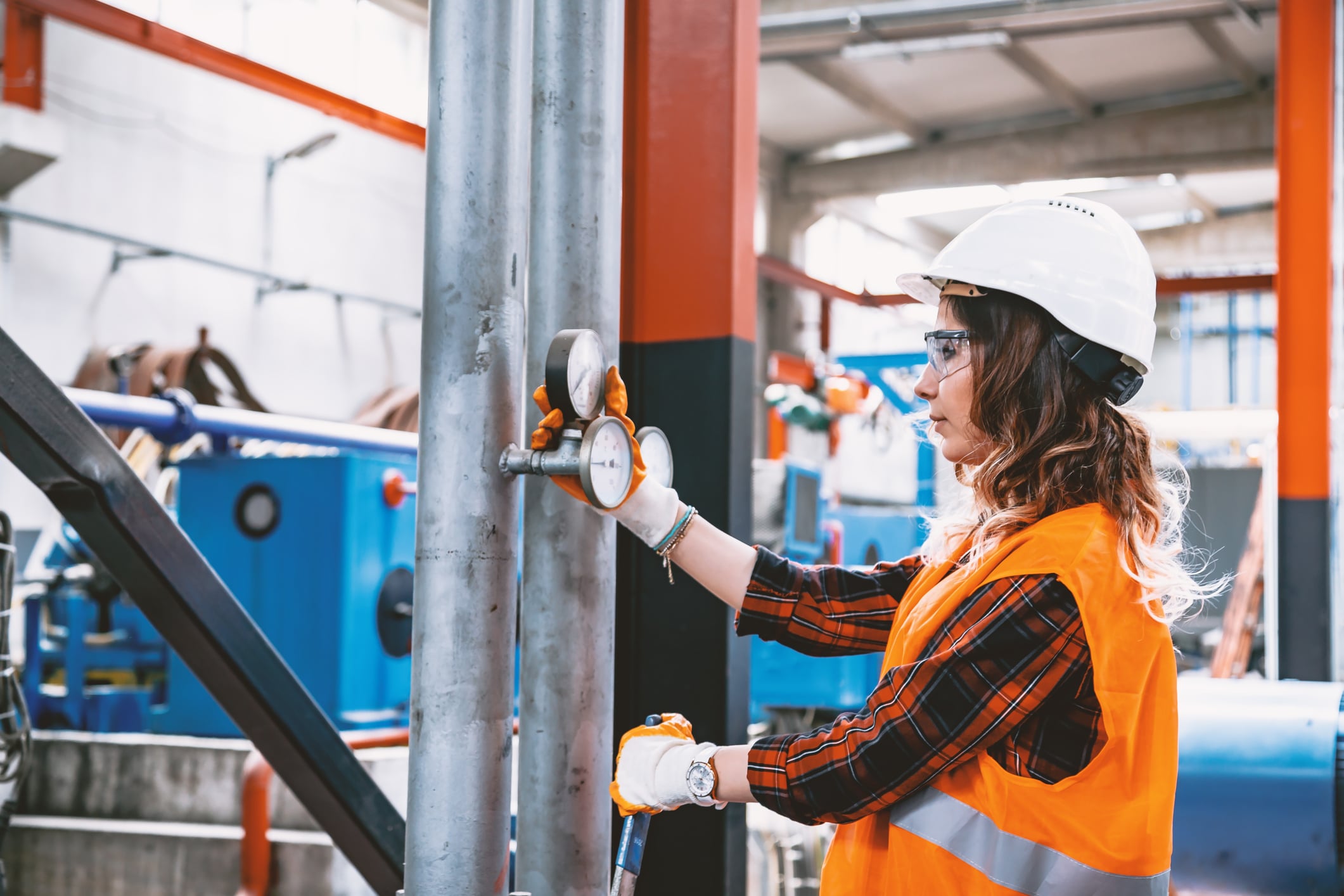 woman-monitoring-water-pumps
